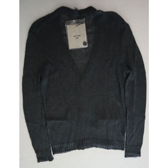 BLK DNM NYC WCW5301 Women's Sz Small Charcoal Gray Button Down Cardigan $289 - Picture 2 of 4